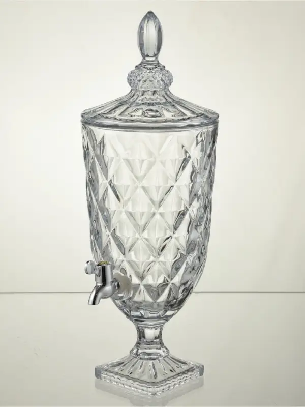 Диспенсер стеклянный на ножке "Круиз" 20х55 см, прозрачный