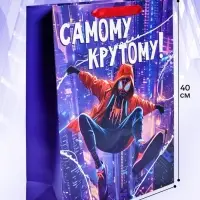 Пакет подарочный &laquo;Самому крутому&raquo;, L 31&times;40&times;11.5 см