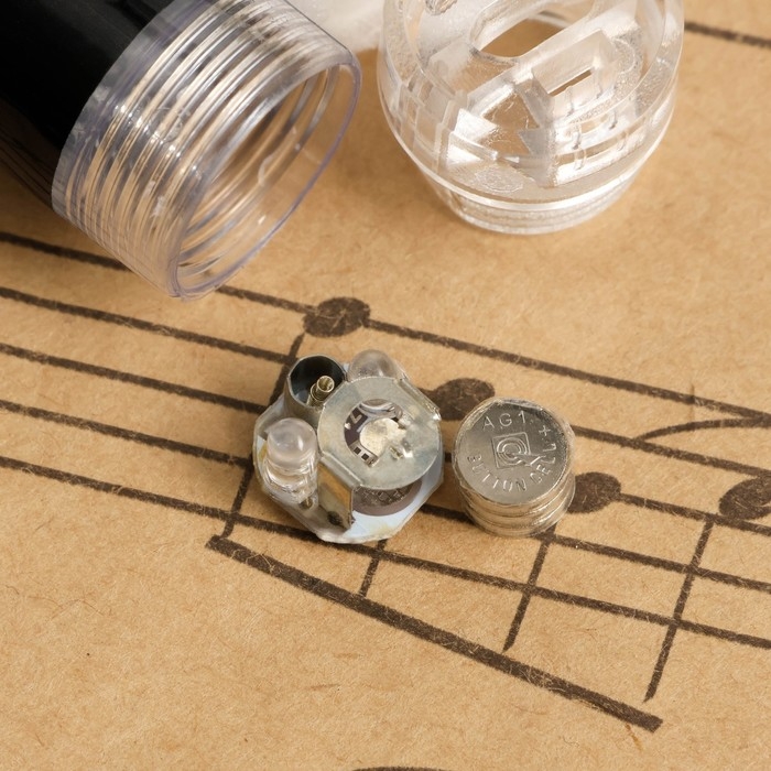 Барабанные палочки Music Life, светящиеся, красные, 42 см, на батарейках AG1