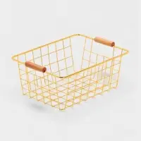 Корзина для хранения "Голден" 24.5*18*10 см, цвет золотой Корзина для хранения "Голден" 24.5*18*10 см, цвет золотой