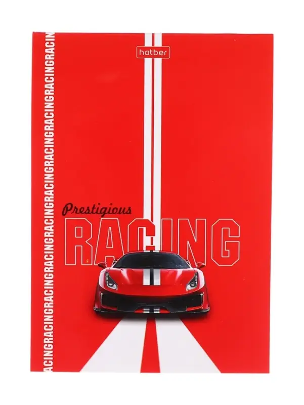 Блокнот А6, 32 листа в клетку на скобе Hatber &laquo;Престижные гонки&raquo;, обложка мелованныя бумага, глянцевая ламинация, блок офсет, МИКС 8 видов