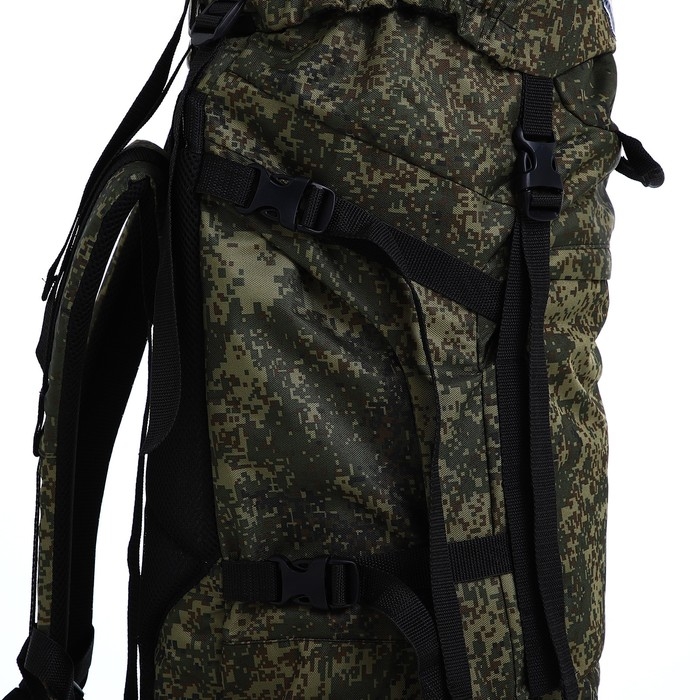 Рюкзак туристический, Taif, 90 л, отдел на шнурке, 2 наружных кармана, цвет зелёный