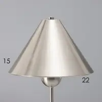 Лампа настольная RISALUX &laquo;Найла&raquo;, Е27, 3 Вт, серебристая, 23&times;23&times;51.5 см
