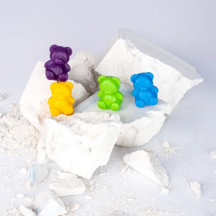 Набор для раскопок "Счетные мишки", 5 фигурок, 3 карточки с заданиями RSKP4