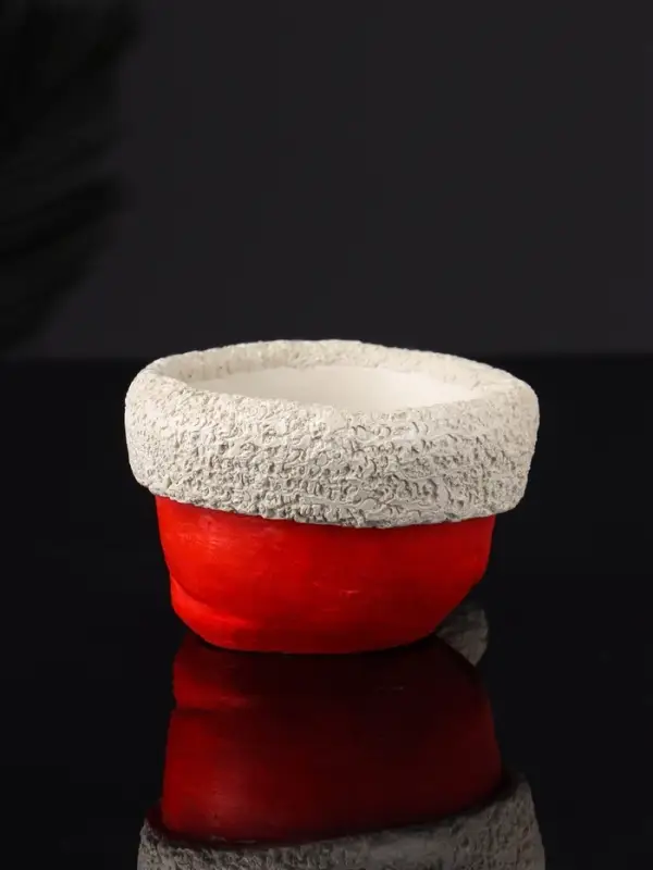 Подсвечник  Подсвечник "Колпак" 9х7х5 см, красный