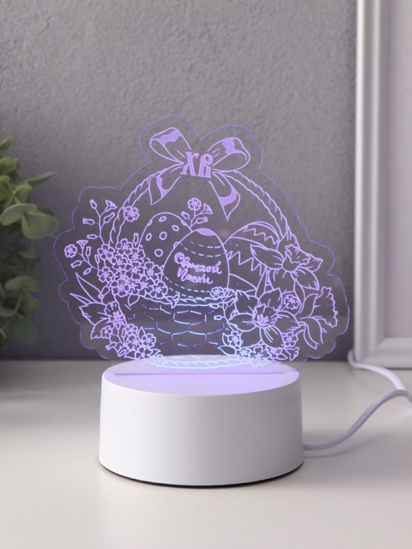 Светильник Светильник "Пасхальная корзинка" LED RGB от сети RISALUX 9,5х17х16,3 см