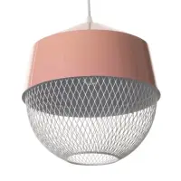 Светильник потолочный BayerLux Lea, 1&times;40 Вт, Е27, розовый, 26&times;26&times;32 см