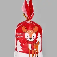 Набор подарочных детских новогодних пакетов, 35 шт., 13.5&times;22 см