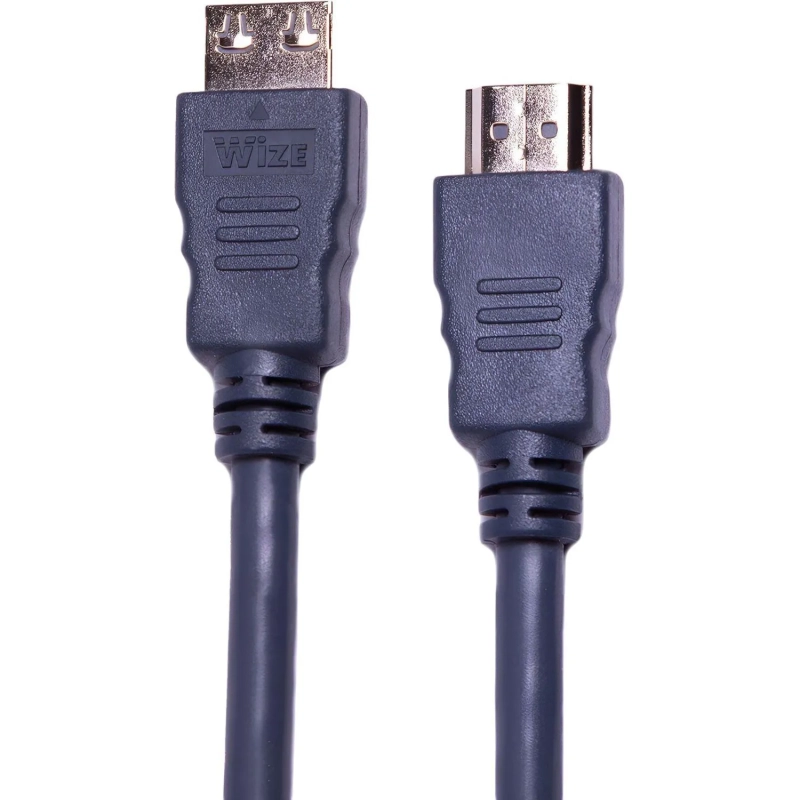 Кабель HDMI - HDMI, M/M, 1 м, v2.0, K-Lock, поз.р, экр, Wize, CP-HM-HM-1M