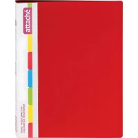 Скоросшиватель пластиковый с пруж.мех.ATTACHE F612/07 17мм красный