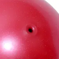 Мяч для художественной гимнастики Металлик с блестками, диаметр 19см, цвет красный Мяч для художественной гимнастики Металлик с блестками, диаметр 19см, цвет красный