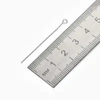 Штифт с петлёй СМ-1087, 4 см, упаковка 100 г, цвет серебро