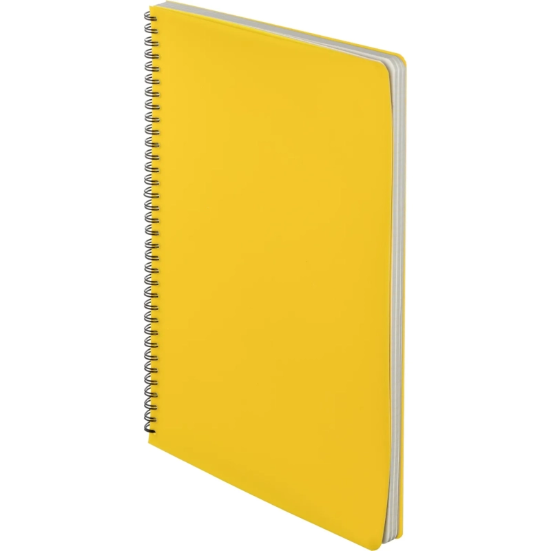 Бизнес-тетрадь А4,96л,кл,спир,пластик,тон.бл. Attache Bright colours Желтый