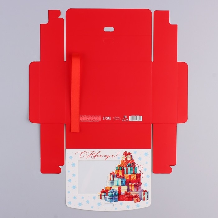 Коробка новогодняя складная «Новогодние подарки» 16.5 х 12.5 х 5 см, Новый год Коробка новогодняя складная «Новогодние подарки» 16.5 х 12.5 х 5 см, Новый год
