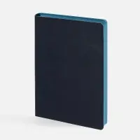 Ежедневник Doppio, недатированный, синий с голубым
