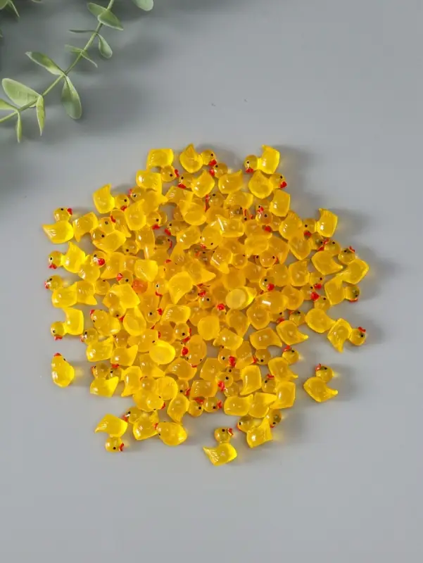 Сувенир полистоун флюоресцентный Сувенир полистоун флюоресцентный "Уточки" набор 100 шт 1,5х1,5 см