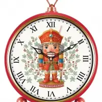 Часы настольные/настенные "Щелкунчик", интерьерные, плавный ход, 26х32 см, красно-золотистый 1097209 Часы настольные/настенные "Щелкунчик", интерьерные, плавный ход, 26х32 см, красно-золотистый 1097209