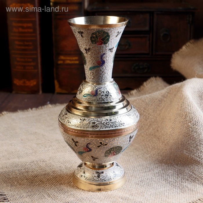 Ваза  Ваза "Мурсия" латунь 10х10х23 см