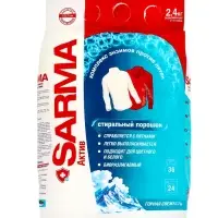 Стиральный порошок Sarma Active &laquo;Горная свежесть&raquo;, универсальный, 2.4 кг