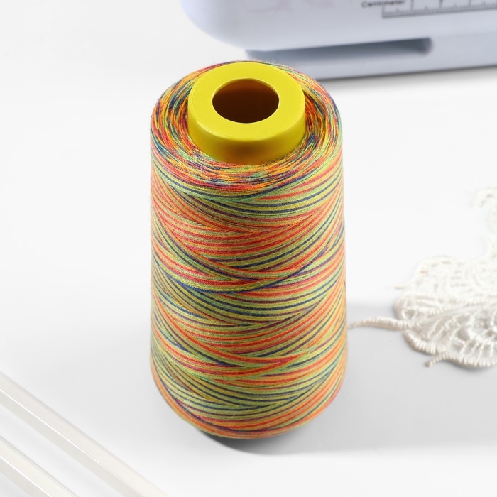 Нитки мультиколор 40/2, 2700 м, цвет разноцветный Нитки мультиколор 40/2, 2700 м, цвет разноцветный