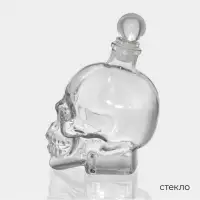 Штоф &laquo;Череп. Хэллоуин&raquo;, 400 мл, стекло, прозрачный