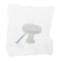 Ручка кнопка CAPPIO RK001, d=32 мм, белая, набор 10 шт.