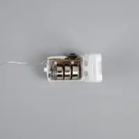 Гирлянда &laquo;Нить&raquo; 1 м роса. IP20, нить серебристая, 10 LED, 4.6 В, AG13&times;3 (в комплекте), 3 режима, свечение синее