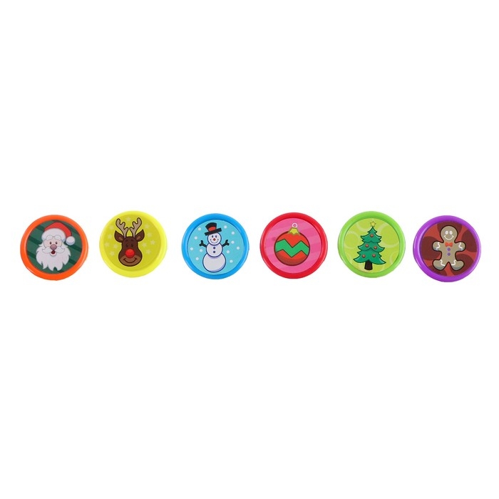 Печать цветная «Новый год», набор 6 шт., МИКС