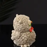 Набор фигурок &laquo;4 совы на подносе&raquo;, 23.5&times;13&times;10 см, бежевый