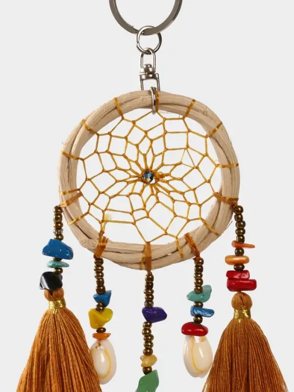Брелок Брелок "Ловец снов" 17 см, цв. медный