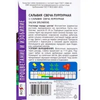 Семена цветов Сальвия Свеча пурпурная F1, О, 10 шт