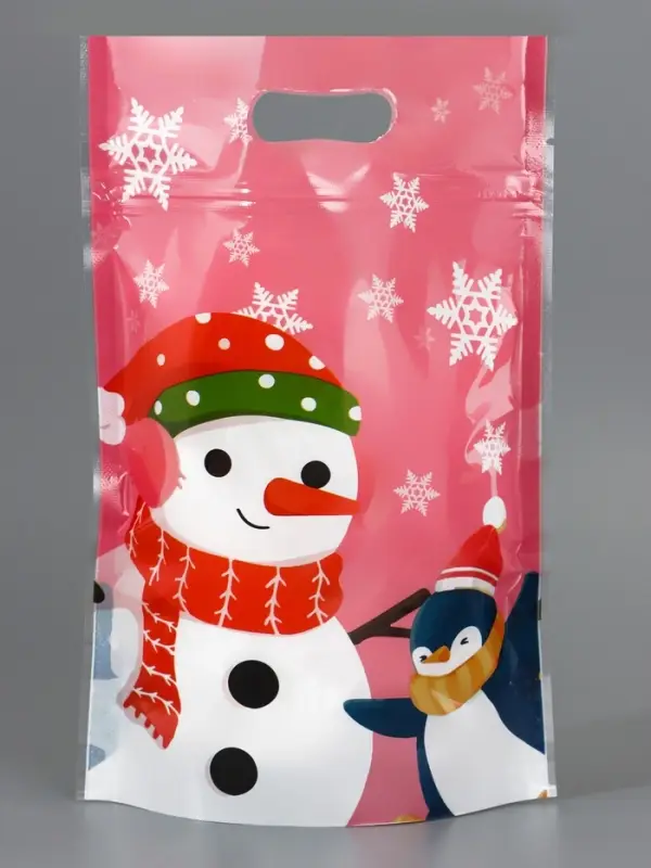 Пакет подарочный, с zip-lock застежкой,  Пакет подарочный, с zip-lock застежкой, "Друзья дедушки Мороза", 15х22см МИКС