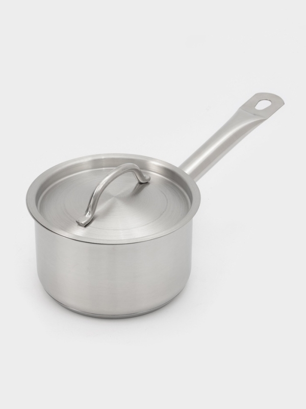 Ковш 1,3 л, d=14, h=8,5 см, с крышкой, толщина стенки 0,8 мм, индукция Ковш 1,3 л, d=14, h=8,5 см, с крышкой, толщина стенки 0,8 мм, индукция