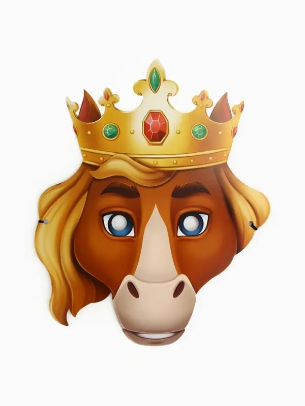 Маска карнавальная Маска карнавальная "Конь в короне"