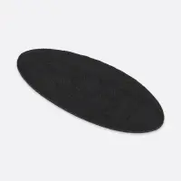 Термоаппликация овал sport 7,2*3,2см (наб 10шт цена за наб) чёрный АУ