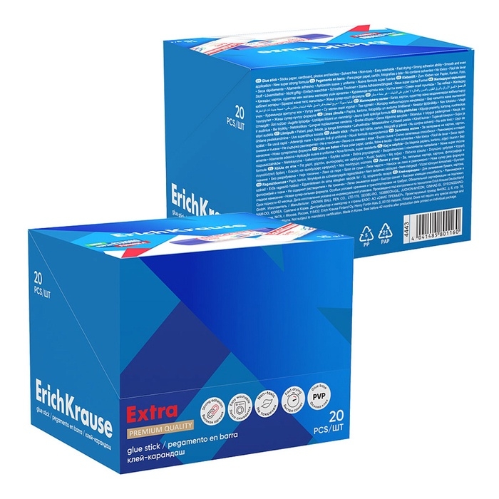 Клей-карандаш, ErichKrause Extra, усиленный, 15г