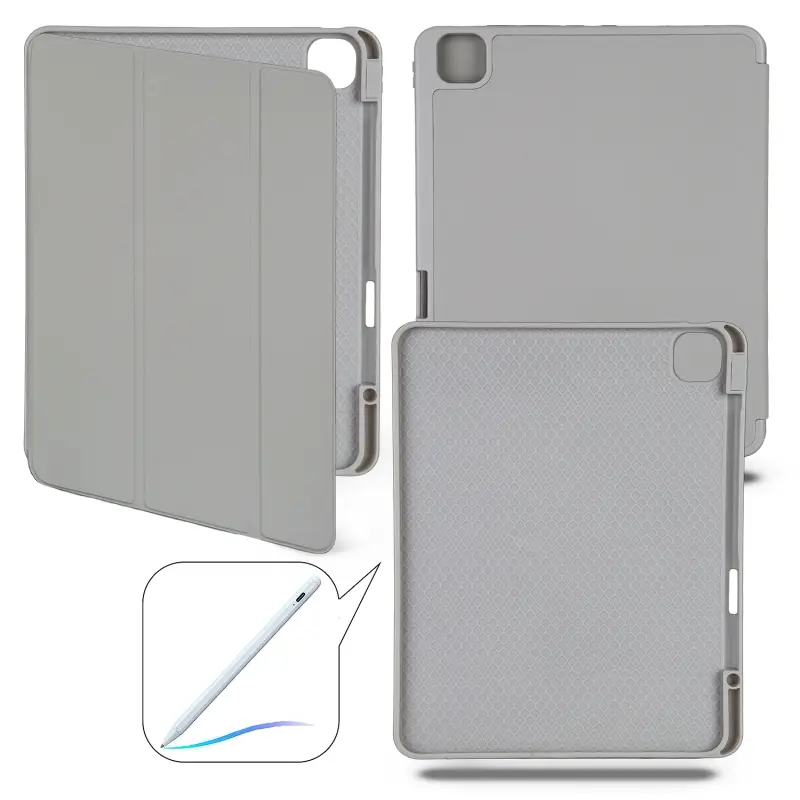 Чехол-книжка iPd Pro 13 (2024) Smart case (Pencil) Light Gray №9