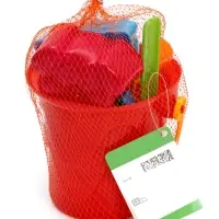 Песочный набор ведро, 4 формочки (животные), лопатка МИКС ПН18