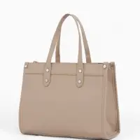 Сумка женская тоут TEXTURA на молнии, с кошельком, 30&times;10&times;24 см, бежевый