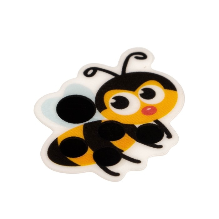 Детский термометр - наклейка налобный   Детский термометр - наклейка налобный  "Пчелка", до 40°, 3 х 2.8 см