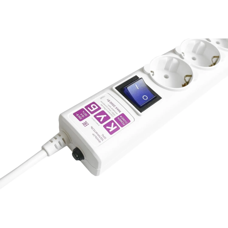 Сетевой фильтр Power Cube 6р/1,9м 16А бел (SPG6-16-1,9M)