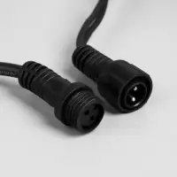 Гирлянда &laquo;Бахрома&raquo; 3&times;0.9 м, IP65, УМС, тёмная нить каучук, 144 LED, свечение мульти, 220 В