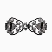 Зажим для кардигана "Ажур", винтаж, цвет серый в сером Зажим для кардигана "Ажур", винтаж, цвет серый в сером