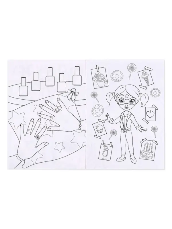 Раскраска для девочек &laquo;Стильный образ&raquo;, А4