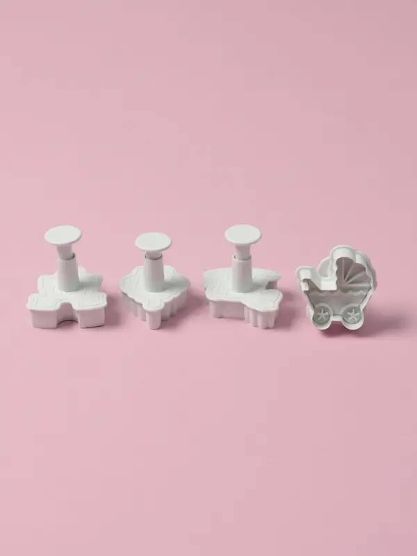 Плунжеры кондитерские Доляна &laquo;Малышок&raquo;, набор 4 шт., пластик, МИКС