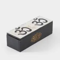 Шкатулка "Ом" 20х7х6 см, МДФ