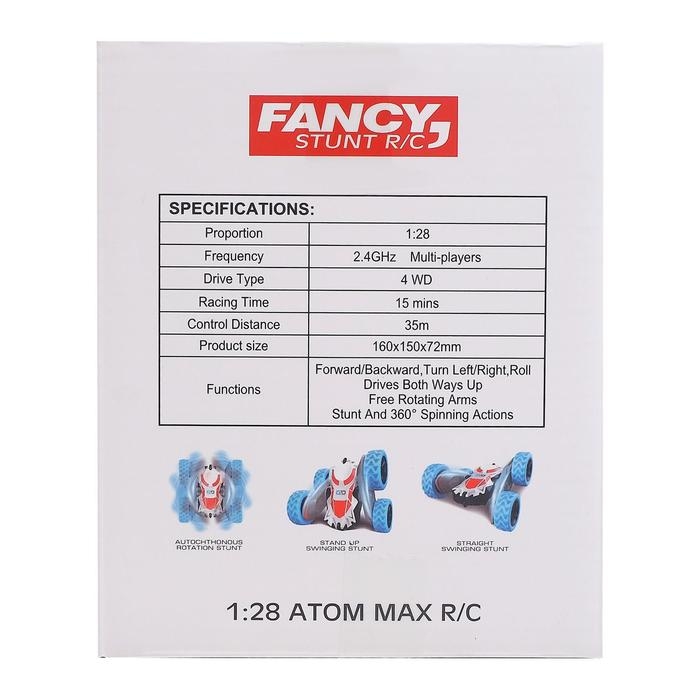 Машина-перевёртыш радиоуправляемая «Трюкач», работает от аккумулятора, цвет зелёный