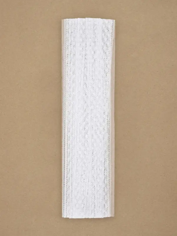 Кружево капроновое, 15 мм, 10&plusmn;1 м, белое