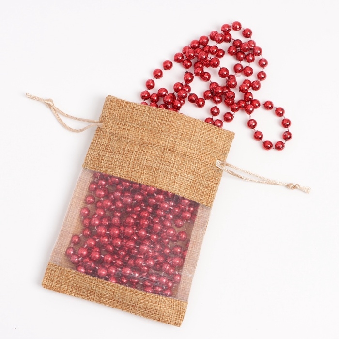 Льняной мешочек для хранения украшений, подарков, трав, 10 х 14 см, набор из 5 штук Льняной мешочек для хранения украшений, подарков, трав, 10 х 14 см, набор из 5 штук