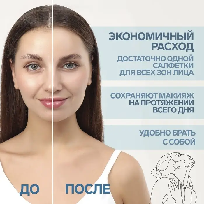 Матирующие салфетки «Colorful», 50 шт, цвет синий Матирующие салфетки «Colorful», 50 шт, цвет синий